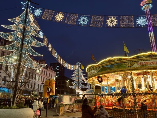 Glasgow Winterfest merry go round Medium
