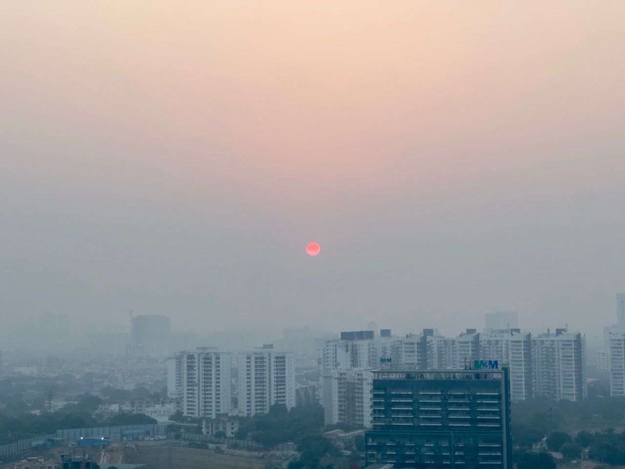 India Delhi sunset Oct 24 Large