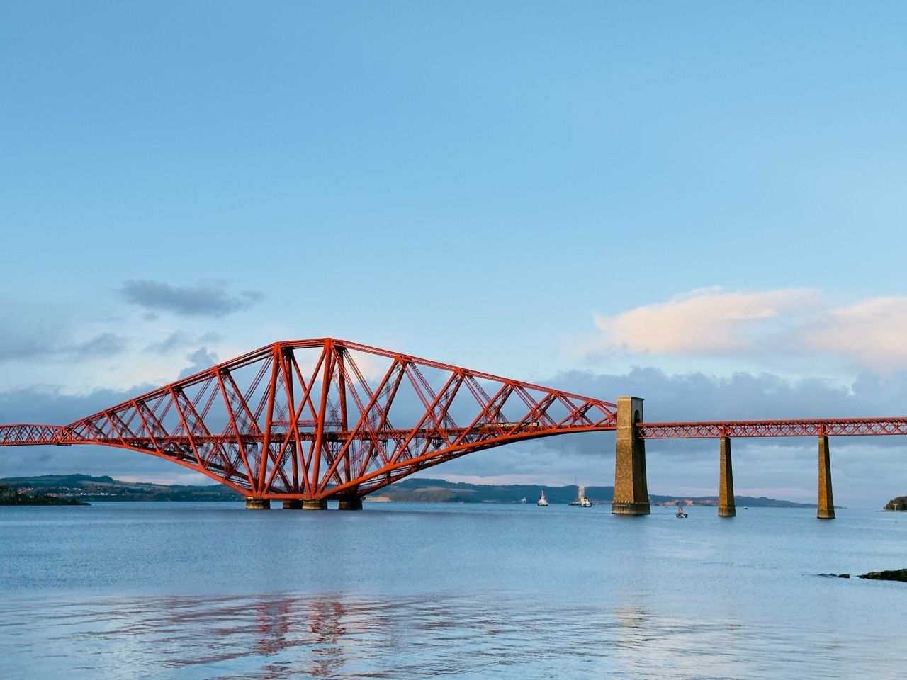 Queensferry Rail Bridge sunset sept 25 Large