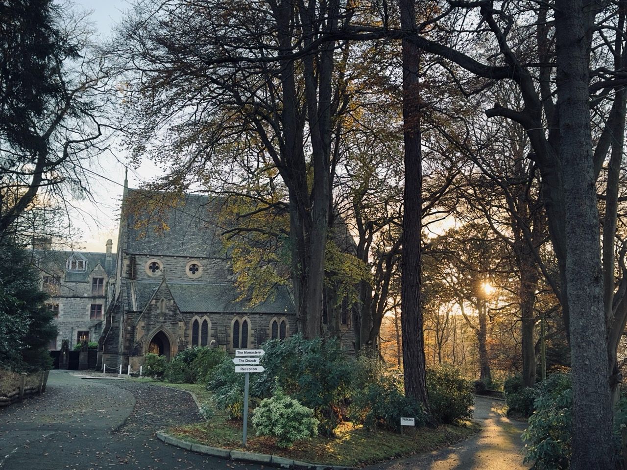 St Marys Monastery Kinnoull Perth autumn Nov Large