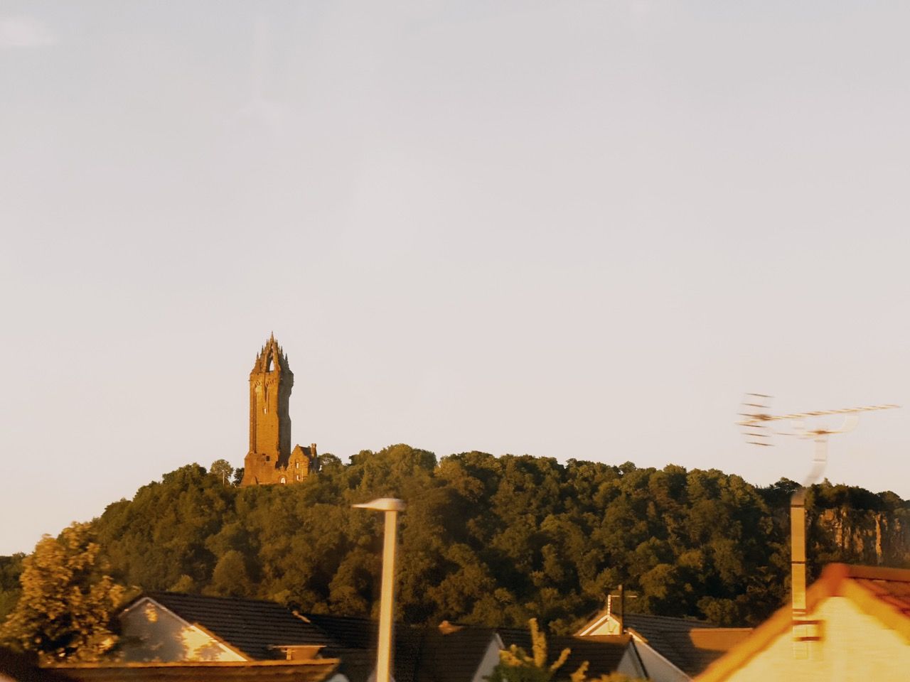 Wallace Monument Stirling Edinburgh Inverness train Jun 26 Large