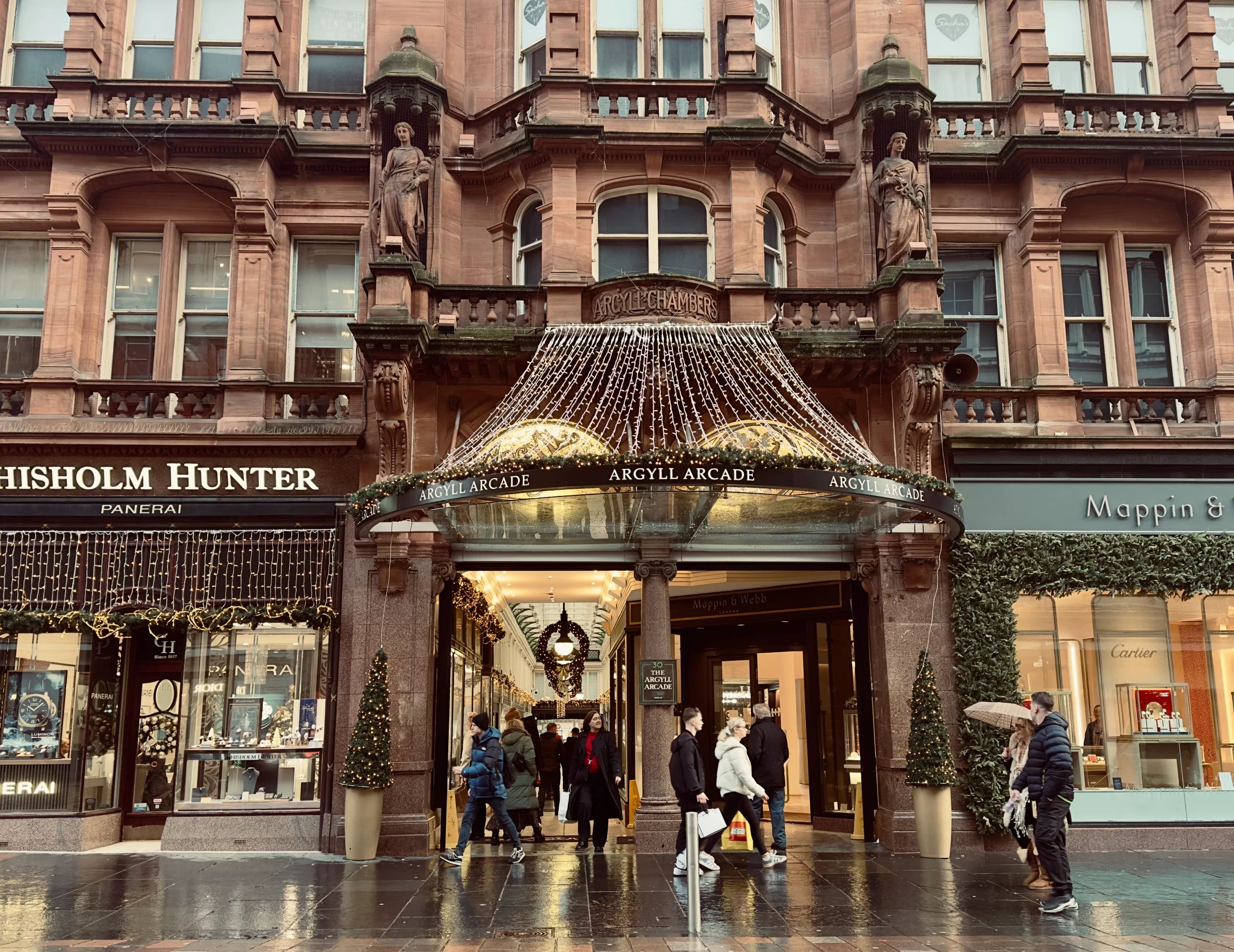 Giáng sinh ở Glasgow: Một thiên đường mùa đông cho mua sắm, giải trí và lễ hội 7 Glasgow Argyll Arcade scaled